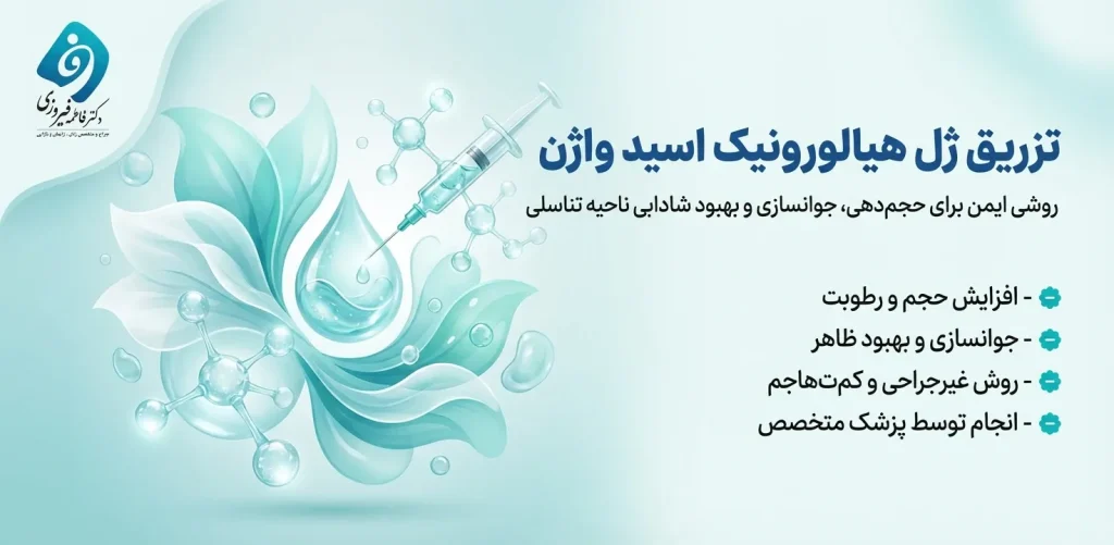تزریق ژل هیالورونیک اسید واژن برای حجم‌دهی و جوانسازی ناحیه تناسلی - دکتر فاطمه فیروزی