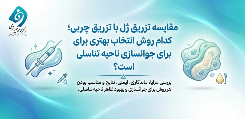 مقایسه تزریق ژل واژن با تزریق چربی - کدام روش انتخاب بهتری برای جوانسازی ناحیه تناسلی است؟ - دکتر فاطمه فیروزی